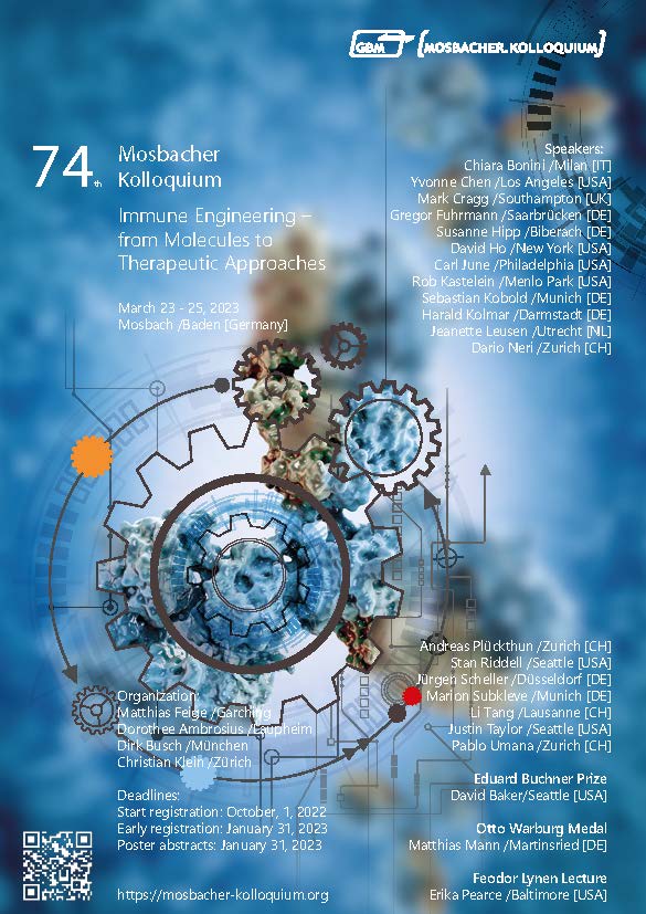 74th Mosbacher Kolloquium: Immune Engineering – from Molecules to Therapeutic Approaches