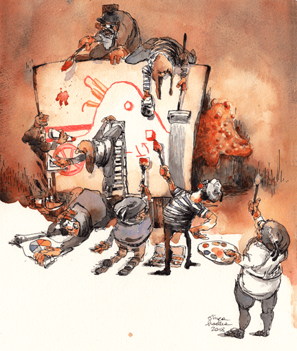  From broad brushstrokes to fine detail