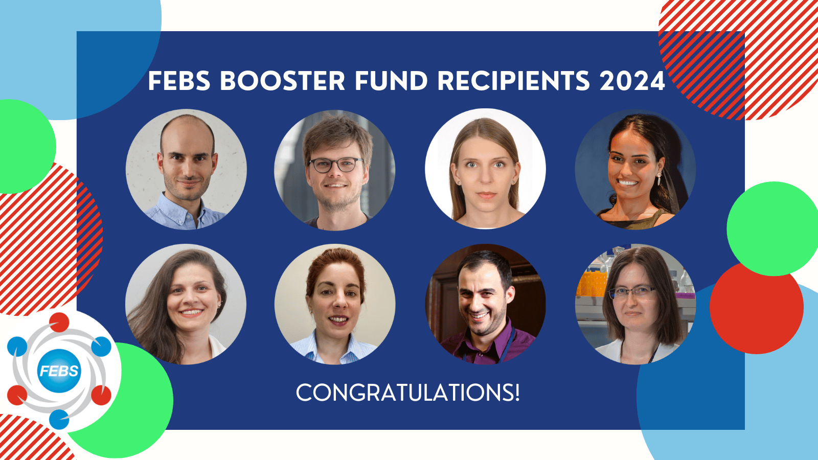 Congratulations to the FEBS Booster Fund recipients 2024